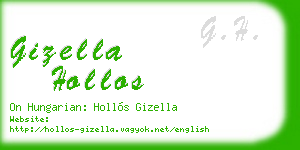 gizella hollos business card